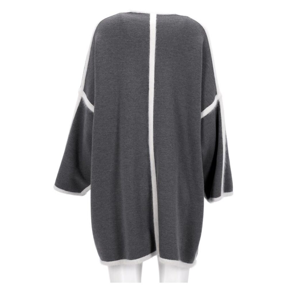 Chlo Angora Blanket Coat In Gray Wool - image 5